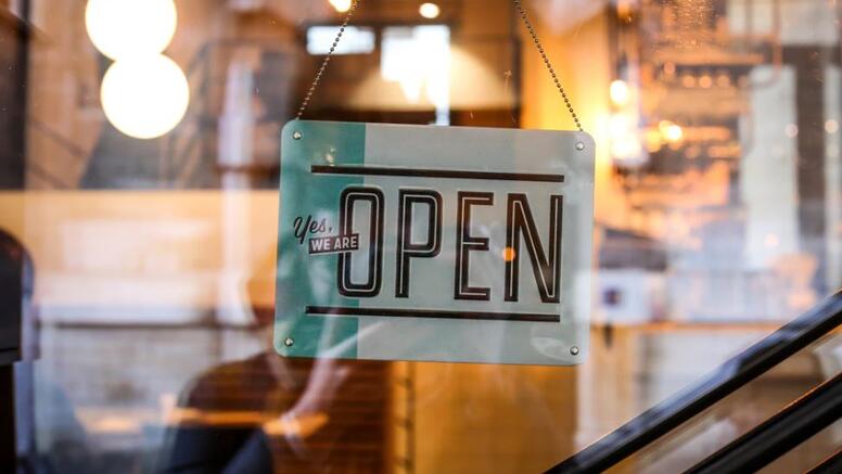 Open for business - local entrepreneur